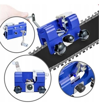 Ручная точилка для бензопилы с 5 шлифовальными головками.