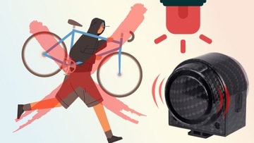 ВЕЛОСИПЕДНАЯ ЛАМПА, СТОП-СИГНАЛ, ВЕЛОСИПЕД СИГНАЛИЗАЦИЯ, СИЛЬНЫЙ СВЕТ, ДАТЧИК ДВИЖЕНИЯ, ДИСТАНЦИОННОЕ УПРАВЛЕНИЕ