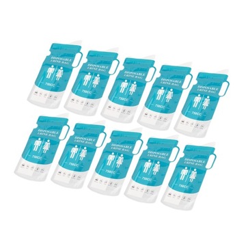 10шт одноразовый пакет для мочи 750мл