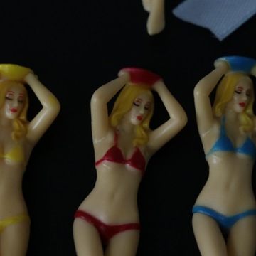 .6шт футболки для гольфа забавный подарок для гольфа бикини леди боди