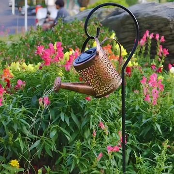 2x светодиодные солнечные садовые лампы, подключаемые лейки ROSA, медь, IP44, 3000K