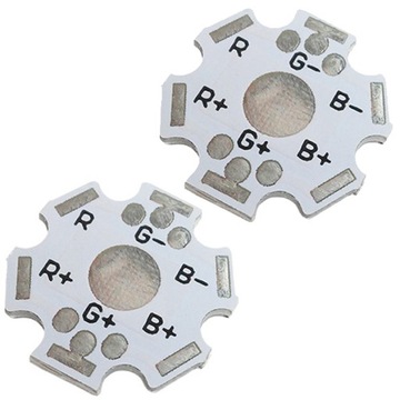 PODSTAWKA BAZA PCB STAR podstawa do DIOD POWER LED RGB 6 - PIN 2 SZTUKI