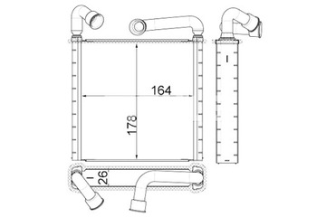 MAHLE RADIÁTOR MAN TGE AUDI Q3 TT CUPRA ATECA SEAT SKODA