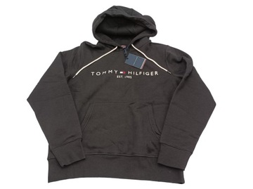 Tommy Hilfiger Core Tommy Logo Hoody, bluza męska, rozmiar L, czarna