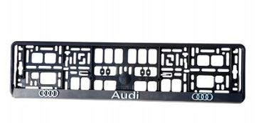 RAMKA POD TABLICĘ REJESTRACYJNĄ 3D AUDI 2 SZT