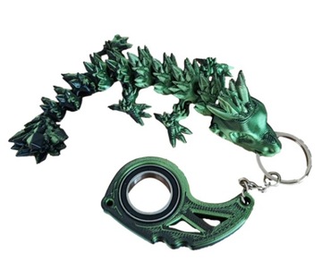 Keyspinner Keyrambit+SMOK CRYSTAL BABY DRAGON TikTok - GREEN