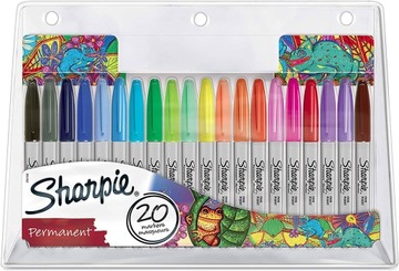 Markery Sharpie Fine Zestaw 20 kolorów