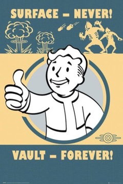 Fallout 4 Vault Boy - постер 61x91,5 см