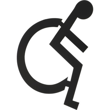 Znak toalety dla osób niepełnosprawnych Drzwi do toalety dla osób niepełnosprawnych