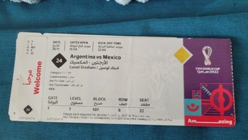 Bilet Artgentyna - Meksyk Mistrzostwa Świata w Katarze nr. 24