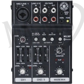 Topp Pro TP MX3BT - mikser analogowy