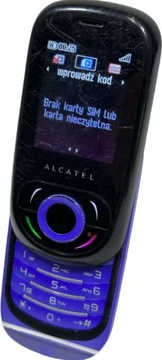 ROZSUWANY TELEFON KOMÓRKOWY ALCATEL OT 380 FIOLETOWY