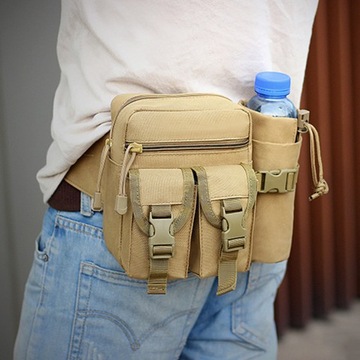 Męska sportowa nerka, przenośny taktyczny nylonowy piterek z bidonem