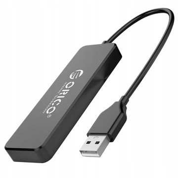 Концентратор USB-A 4 порта USB 2.0 черный ORICO