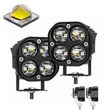 LAMPA ROBOCZA LED 40W 12V 24V Dalekosiężna Punktowa Off-Road Terenówka IP67