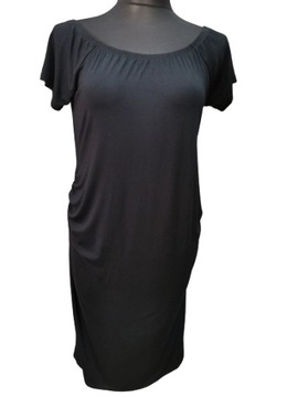New Look sukienka ciążowa czarna dzianina midi 46