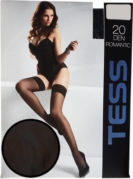 Pończochy samonośne 20 DEN TESS 1/2 FUMO GRAFIT