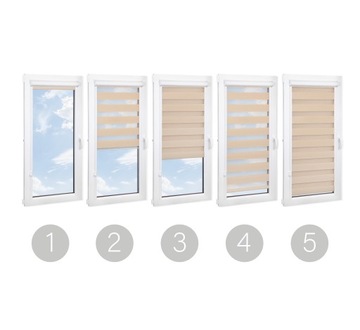 ROLETY DZIEŃ NOC W ALUMINIOWEJ KASECIE Z PROWADNICAMI NA WYMIAR KOLORY