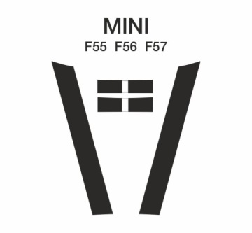 Samolepky Mini F55, F56, F57 na masku a klopu