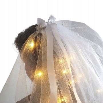 СВАДЕБНАЯ ФАТА 20 СВЕТОДИОДОВ ДЛЯ КОСТЮМА МАЛЬЧИЧНИКА