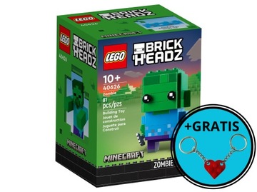LEGO BrickHeadz 40626 Zombie + 2 x brelok LEGO - GRATIS