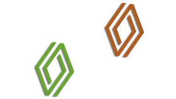 Наклейка RENAULT новый логотип разных цветов!