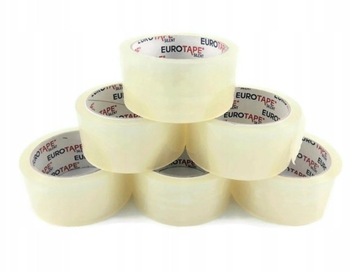 TAŚMA PAKOWA EUROTAPE 48/60 TRANSPARENT CICHA
