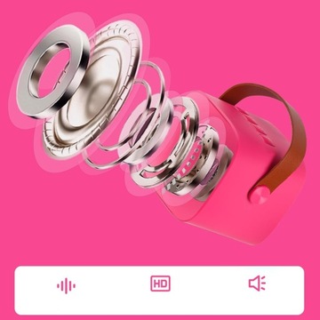 МИНИ-КАРАОКЕ-НАБОР С 2 МИКРОФОНАМИ И ПОРТАТИВНЫМ ДИНАМИКОМ BLUETOOTH