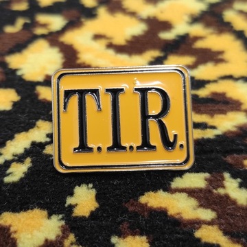ТАБЛИЧКА TIR, ЖЕЛТЫЙ, ЧЕРНЫЙ.