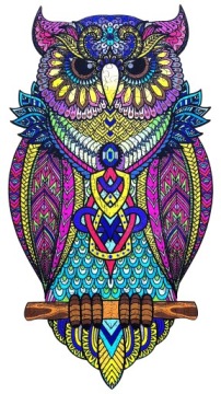 Dřevěné Puzzle pro dospělé XXL Premium Owl