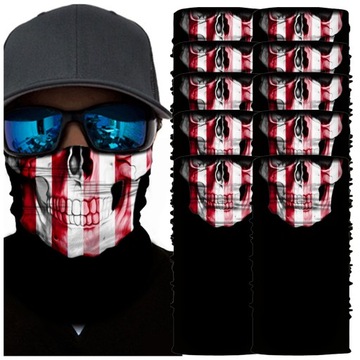 10X KOMINIARKA KOMIN BANDANA CHUSTA CZASZKA JAKOŚĆ WIELOFUNKCYJNA CIEPŁA