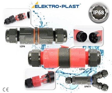 Герметичный водонепроницаемый кабельный разъем 3x1.5 250 В IP68 водонепроницаемый на землю