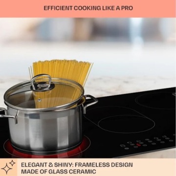 ВСТРАИВАЕМАЯ КЕРАМИЧЕСКАЯ ВАРОЧНАЯ ПАНЕЛЬ НА 5 ЗОН 8200ВТ