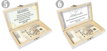 Деревянная копилка Сувенир Святого Причастия, гравировка.