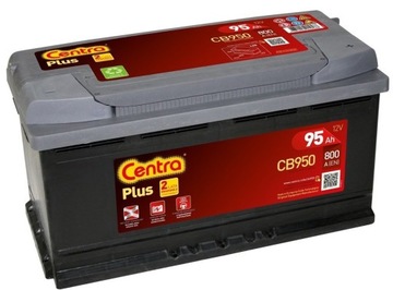 AKUMULATOR CENTRA PLUS 95AH 800A 12V P+ CB950 produkcja Listopad 23r
