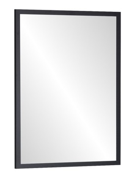 LUSTRO 95X75 w RAMIE wąskiej PREMIUM białe czarne