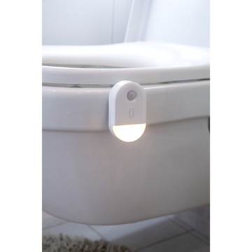 Светодиодный ночник для унитаза RGB+W с сенсором