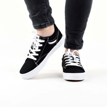 Trampki męskie buty młodzieżowe old skool VANS SELDAN BLACK VN0A4U25187 35