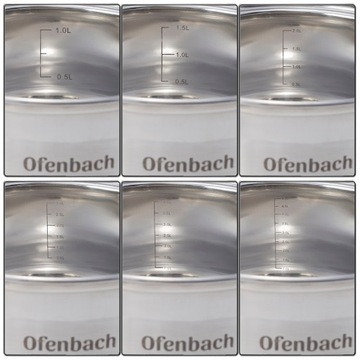 Набор кастрюль Ofenbach, нержавеющая сталь, 12 предм.