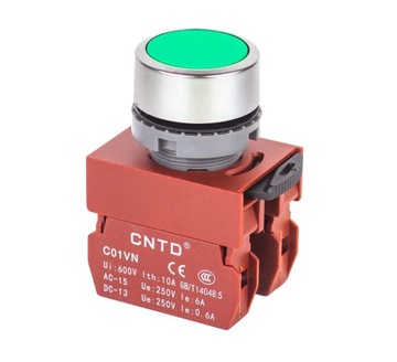 Przycisk C2PNF-1D-G zielony (1NO+1NC; fi 22mm)