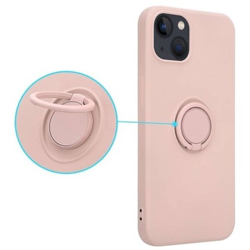 Etui Silicon Ring do Samsung S22 różowy