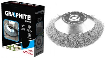 Проволочная щетка для кусторезов 200 х 25,4 мм.