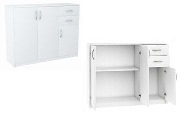 Komoda szafka 3D2S BIAŁA 110cm szuflady regał ROB