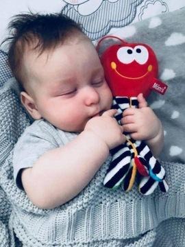 MOM'S CARE ПОГРЕМКА Осьминог КОНТРАСТНЫЙ СЕНСОРНЫЙ ТАЛИСМАН HENCZ 997