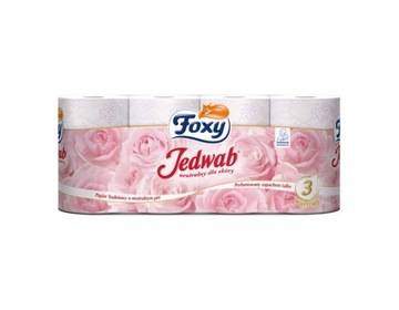 FOXY PAPIER JEDWAB RÓŻOWY 8 ROLEK