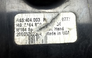 MERCEDES ML W 164 SVĚTLO ZADNÍ LEVÝ TMAVÁ 04-08