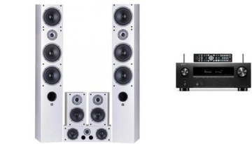 DENON AVR-X2800H + WILSON RAPTOR 9 (5.0) białe
