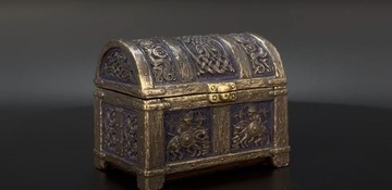 НОРДИЧЕСКИЙ СУНДУК ДЛЯ КАРТ БРЕНД VERONESE WU77832A4 СКУЛЬПТУРА БРОНЗА