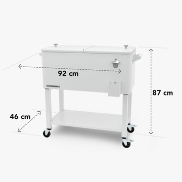 Садовый холодильник 76л Permasteel PS-223 белый