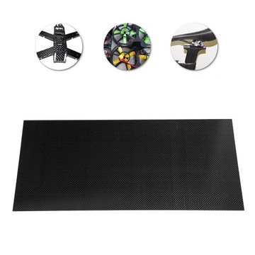 Пластина из углеродного волокна 3K Twill, блестящая